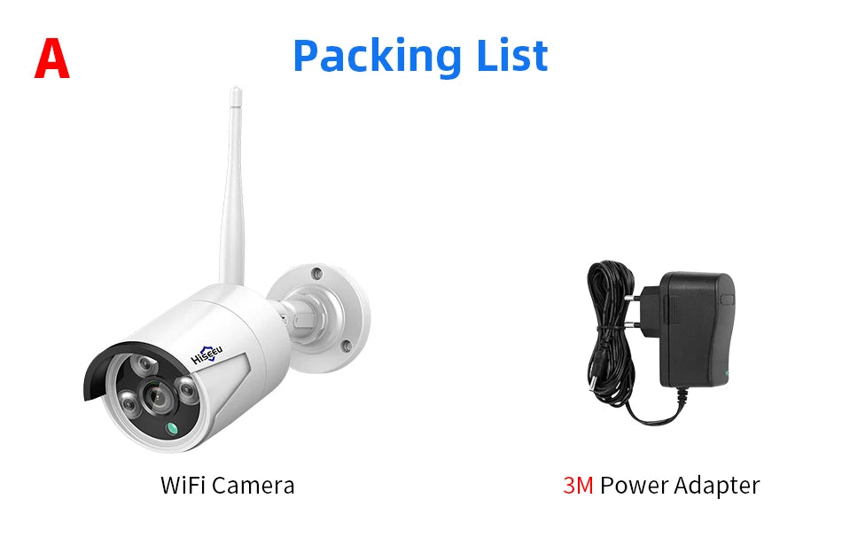 Wireless IP Security Camera 3MP Waterproof WiFi Bullet Camera
