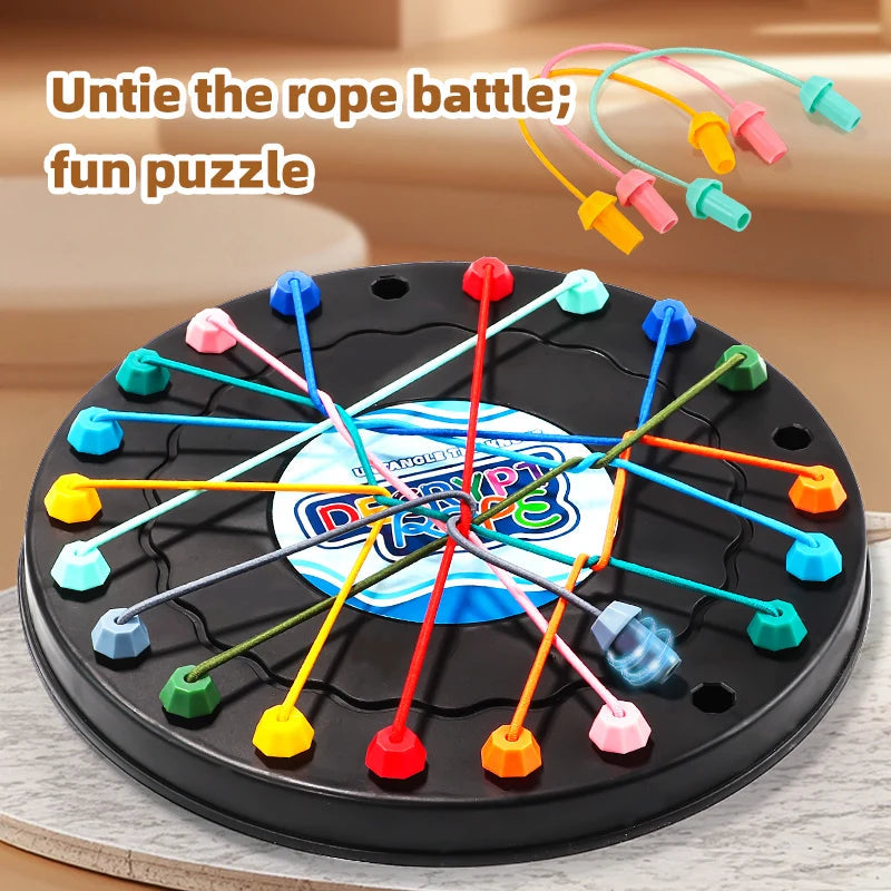 2025 New Rope Breaking Battle Challenge Puzzle Toy Knot Toy Children's Rope Decoding Game Logic Training 