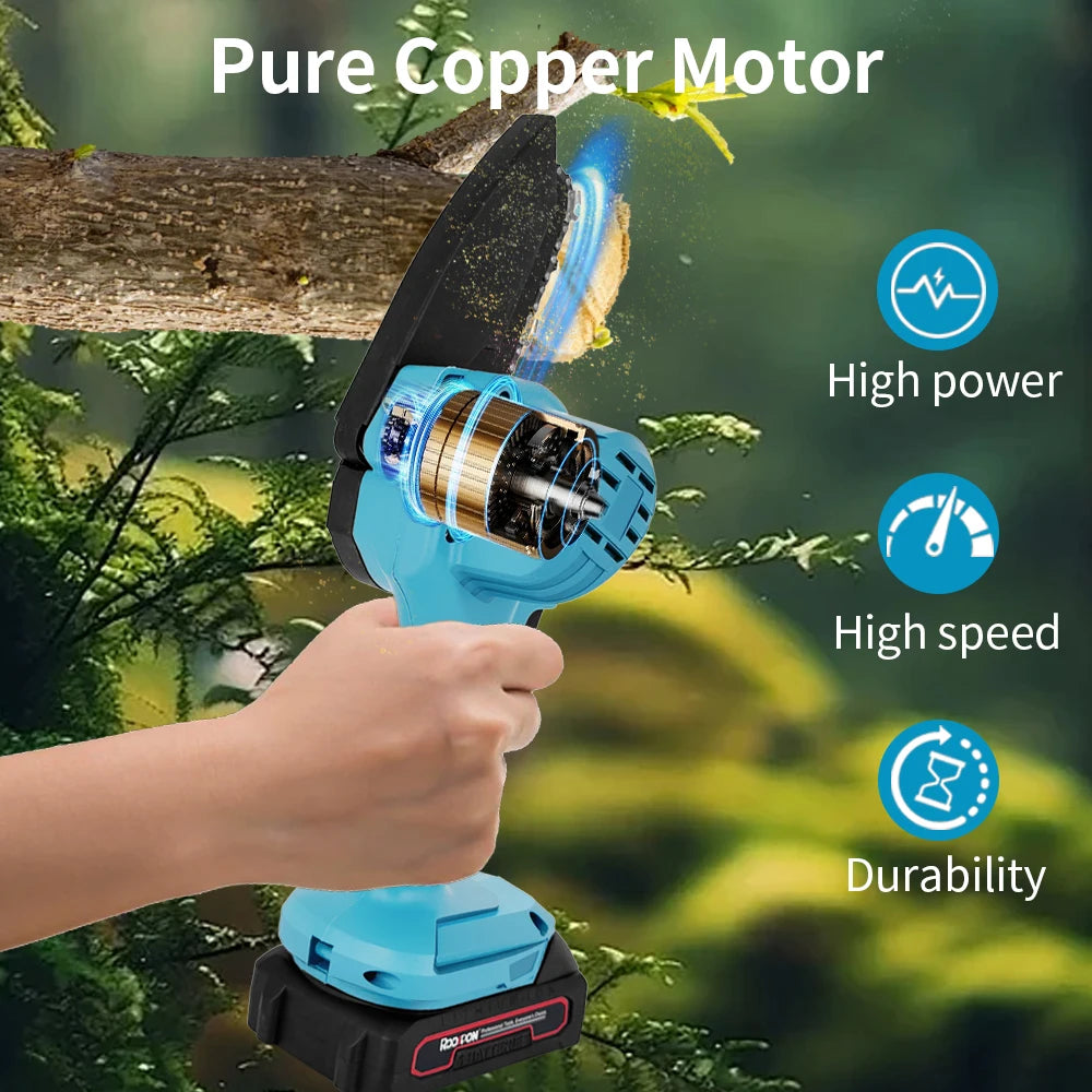 Cordless Mini Chainsaw Body, 4 or 6 Inch