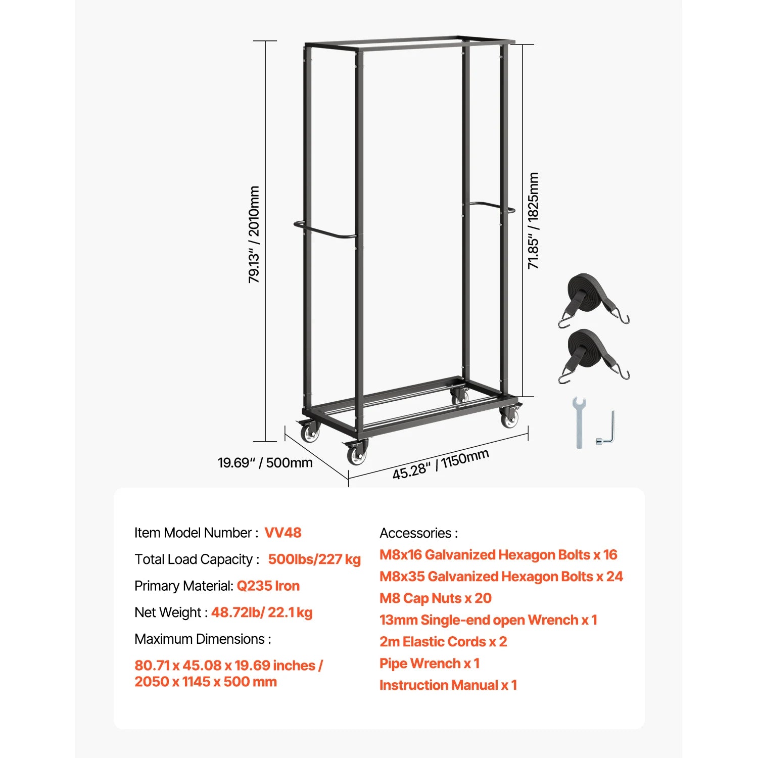 SucceBuy Carrinho-Dobra para 500 LBS de Racks de Cadeiras Aco Carro de Armazenamento de Cadeiras com Rodas Giratórias de Bloqueio para 60 Cadeiras, Uso em Eventos/Festas