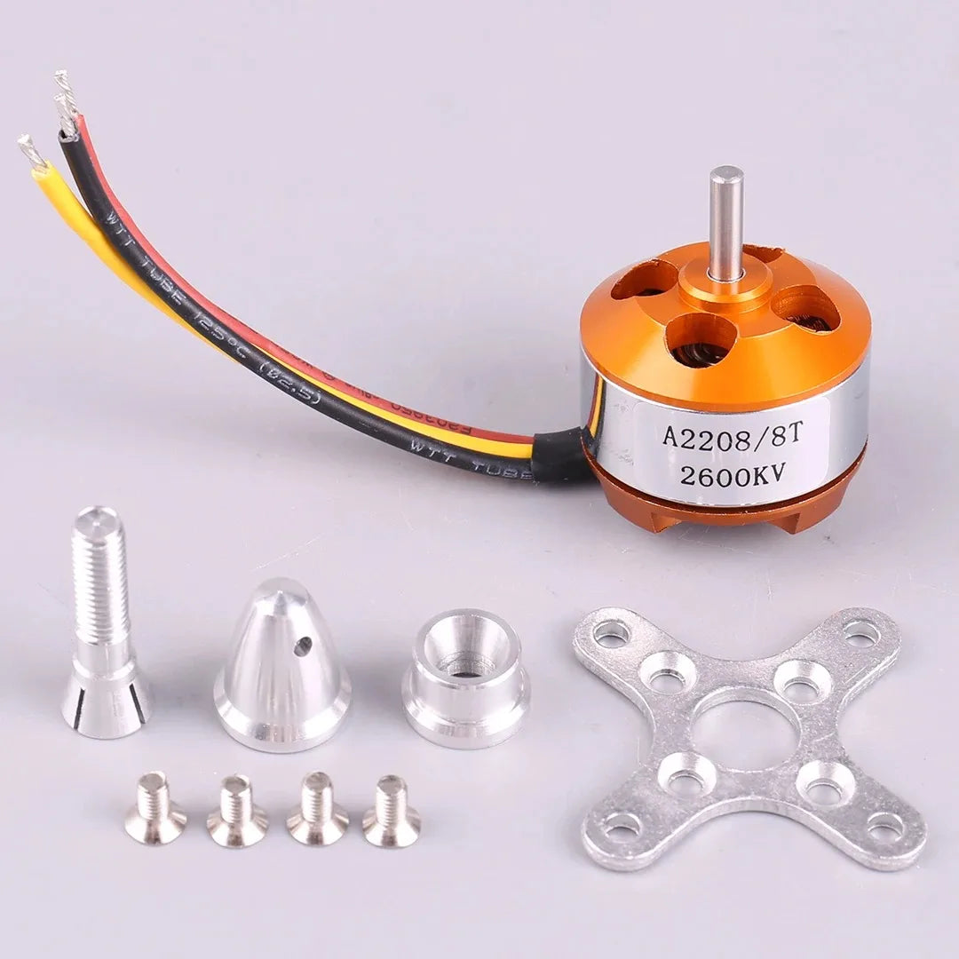 A2208 børsteløs motor til RC-fly - KV-muligheder