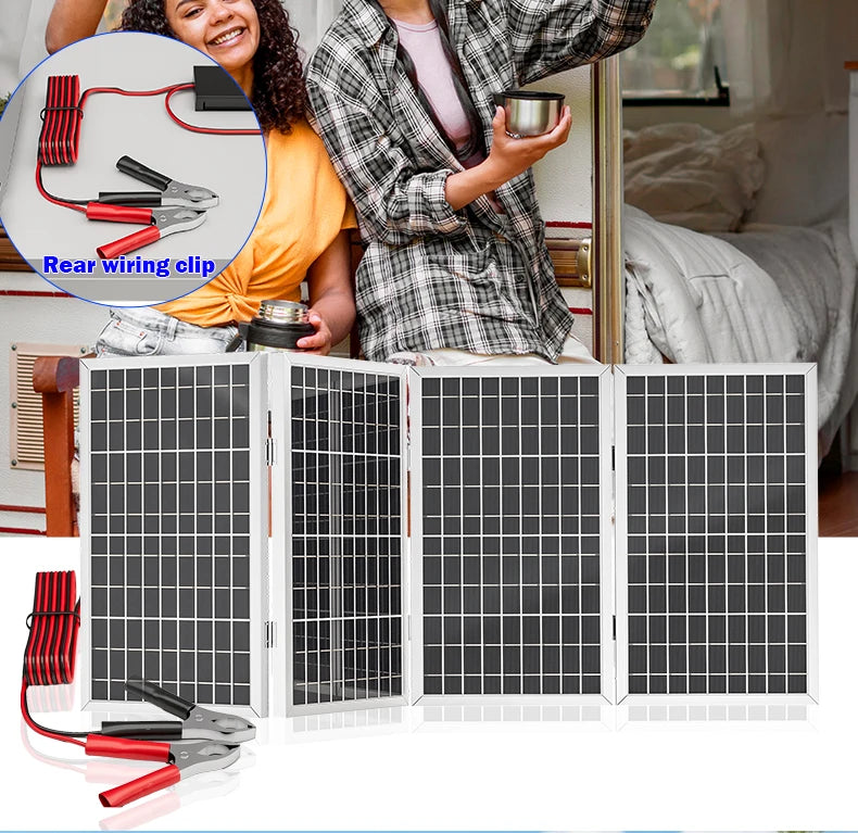 800W solárny panel Skladací rám Odolný, Prenosný solárny panel Dizajn pre kempovanie, vozidlo RV a núdzový prúd