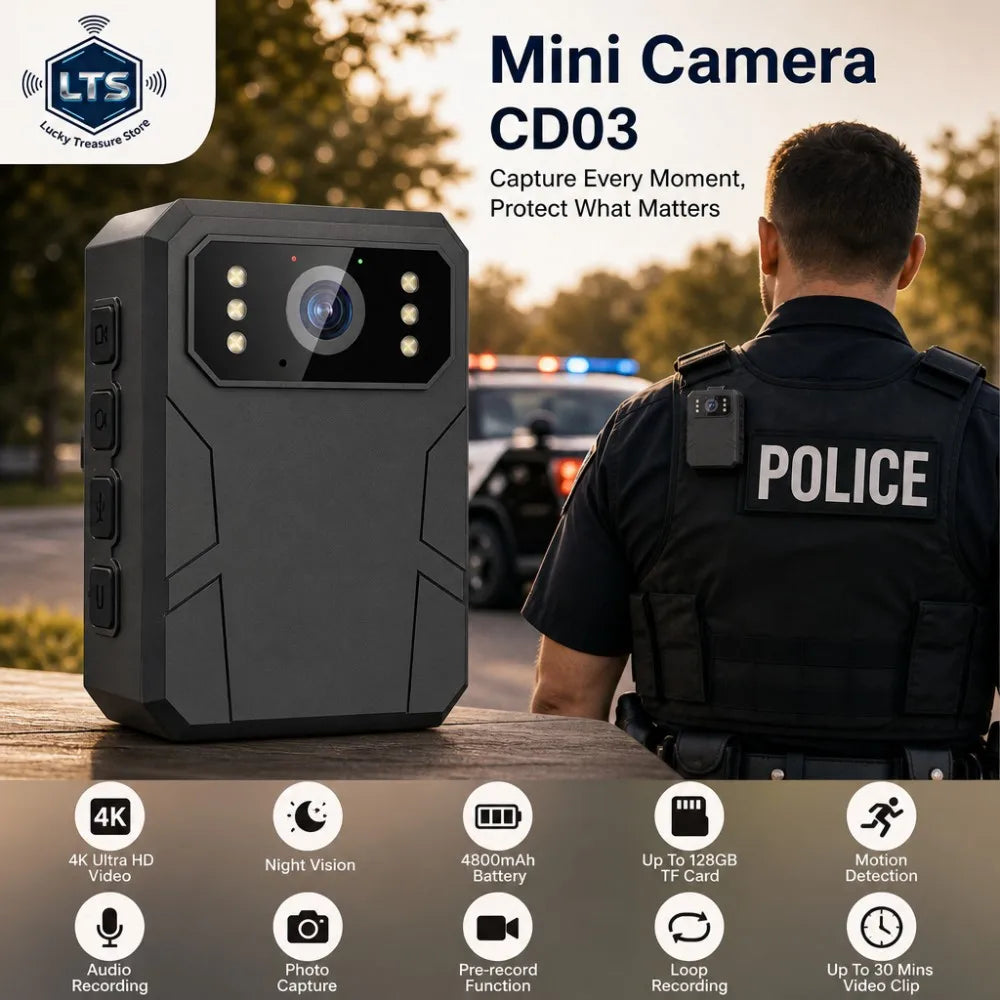 Wearable Body Camera with Night Vision