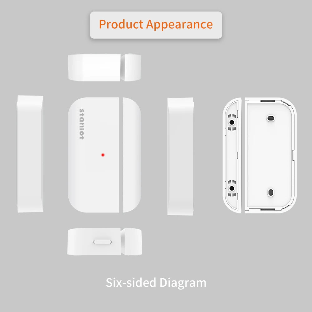 Staniot Smart Home Door Sensor 5-Year Battery Life Entry Sensor Wireless Door Window Detectors Works With Security Alarm System