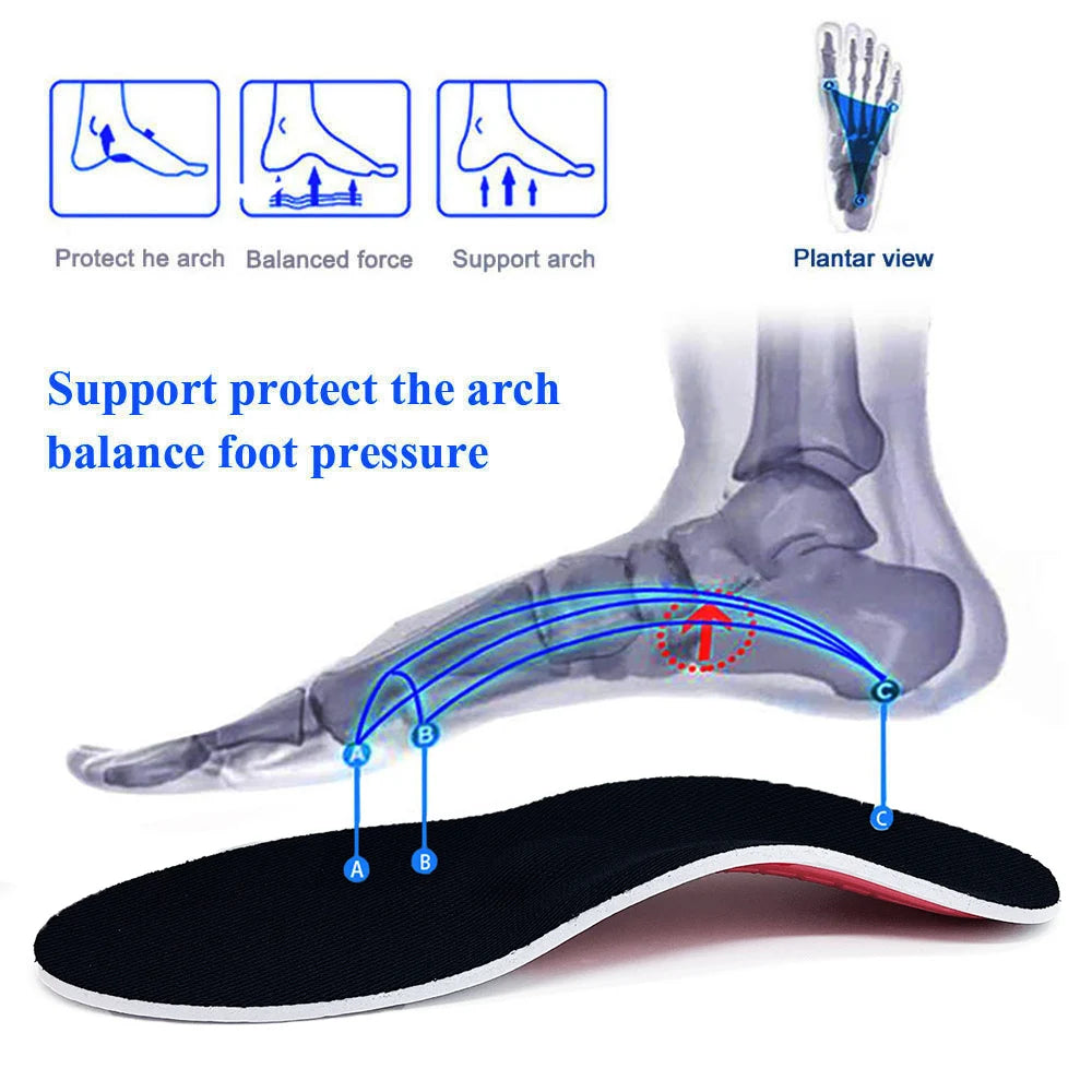 Orthotic Insole Arch Support Flatfoot Orthopedic Insoles For Feet Ease Pressure Of Air Movement Damping Cushion Padding Insole 