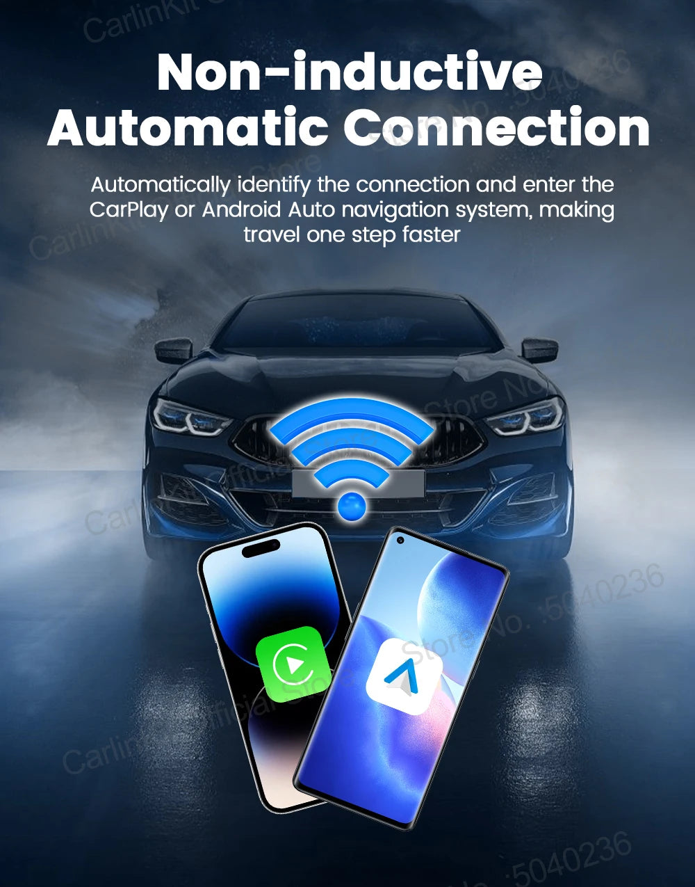 Wireless CarPlay and Android Auto USB Adapter