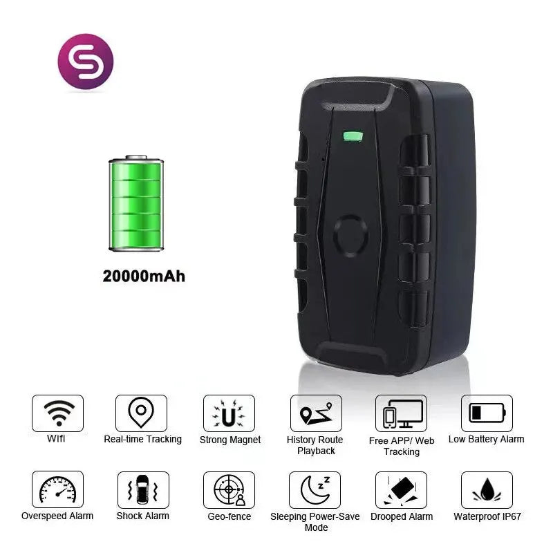 Car Waterproof GPS Tracker LK209C 10000mah 20000mAh Battery RealTime Tracking Vehicle Locator Magnet 240 Day LK209b Free App 