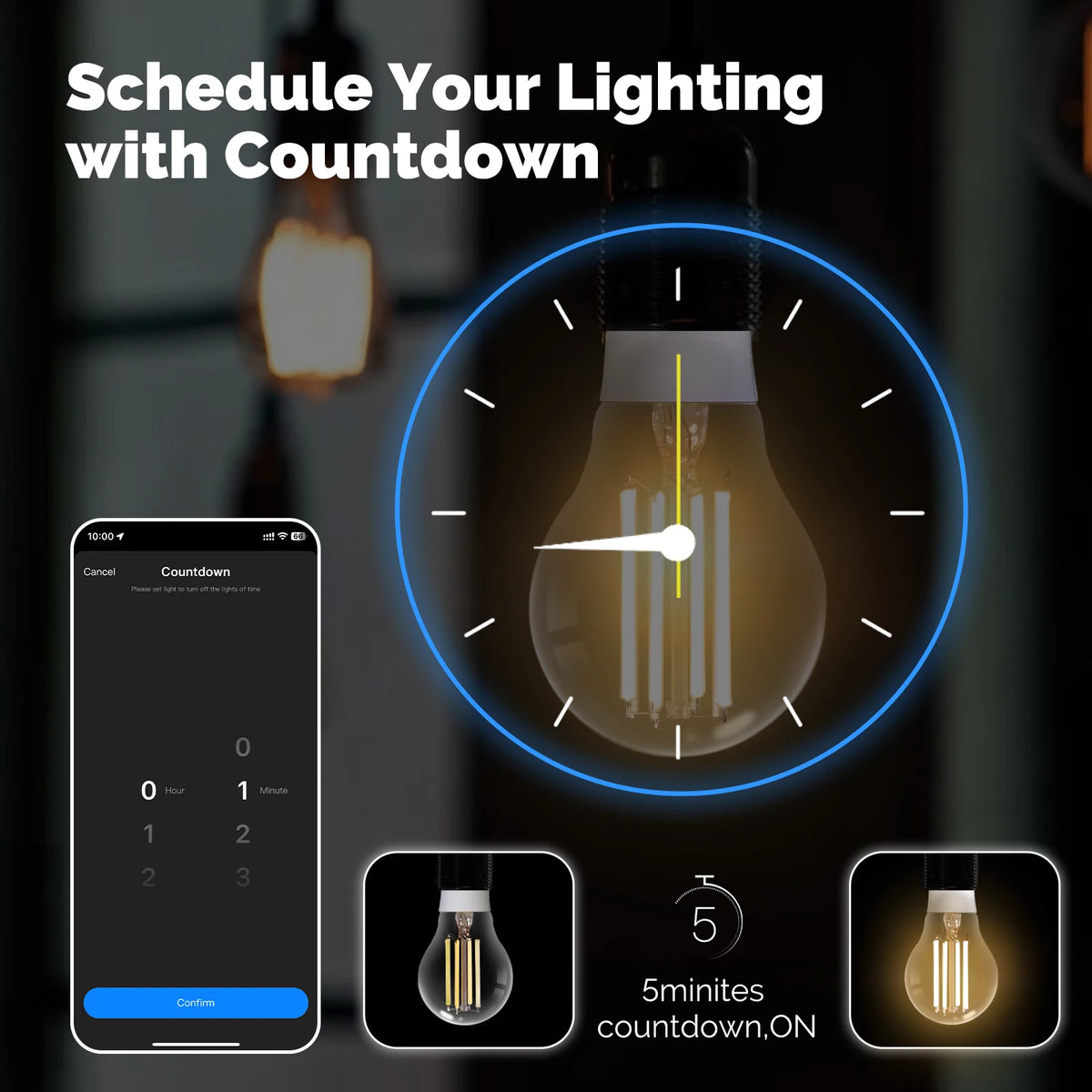 E27 Zigbee Smart Filament Bulb