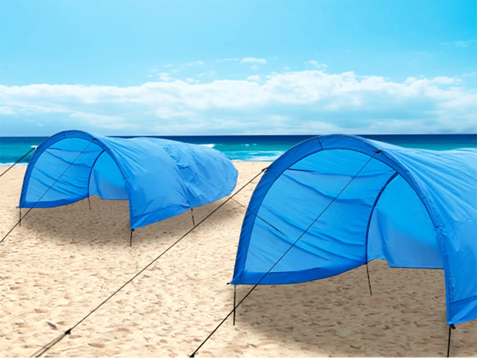 Portable Beach Sun Shelter for 4-8 People, 200 Sq. Ft.