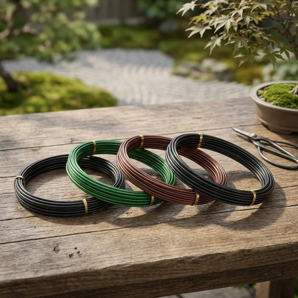 Kit de fio de treino para bonsai com corta-fios