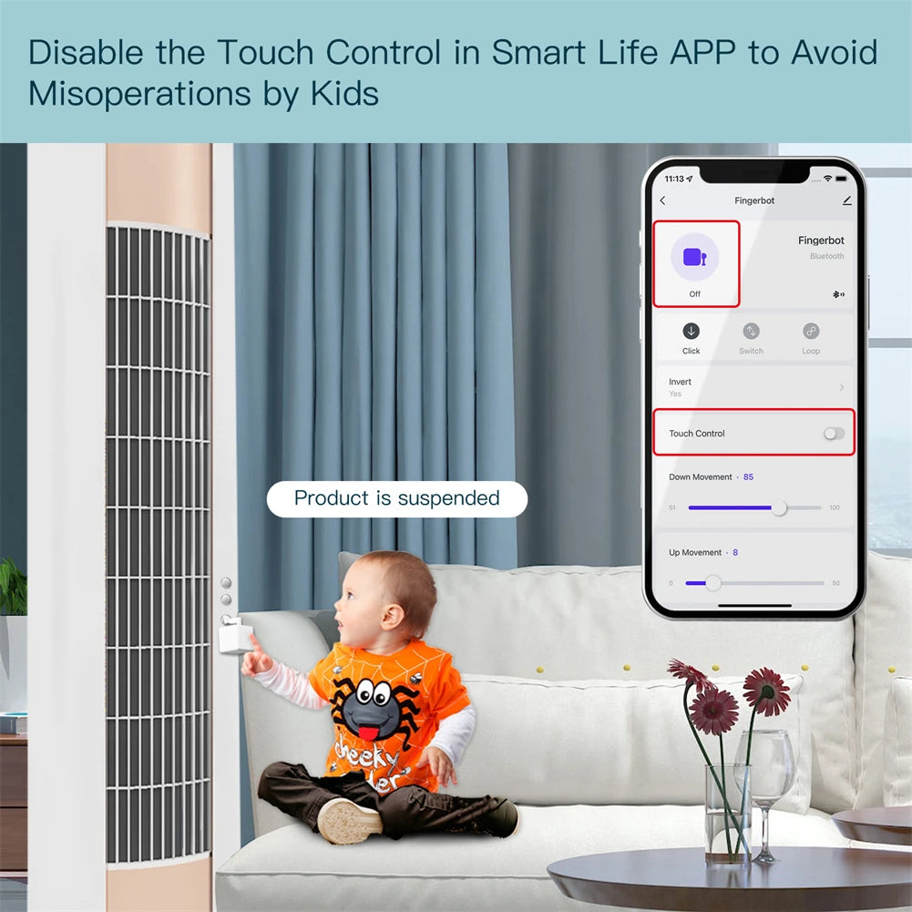 Smart Bluetooth Fingerbot Switch Button Pusher