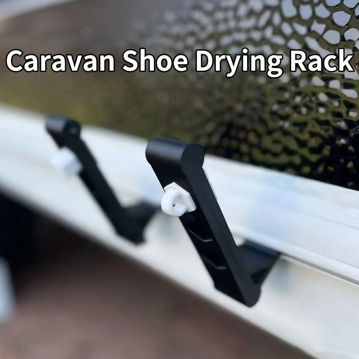 Accessorize per viaggi in camper: appendiabiti per scarpe quick-dry montato a parete, guida RV rota ausiliaria binario scorrevole strumento
