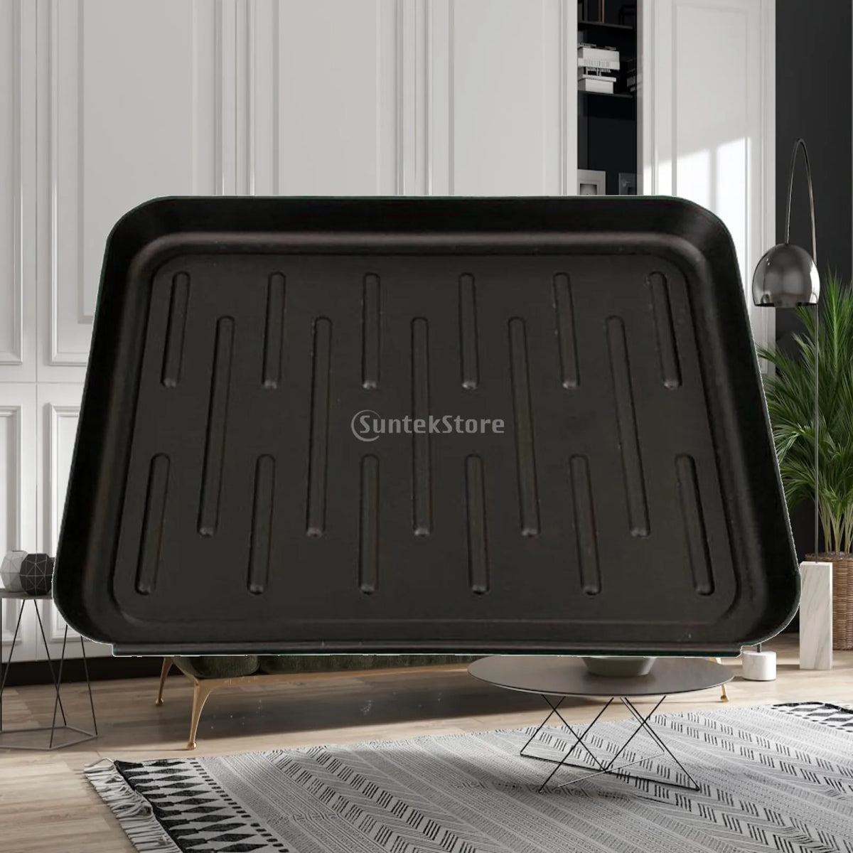 Raised-Edge Plastic Boot Tray, Size Options