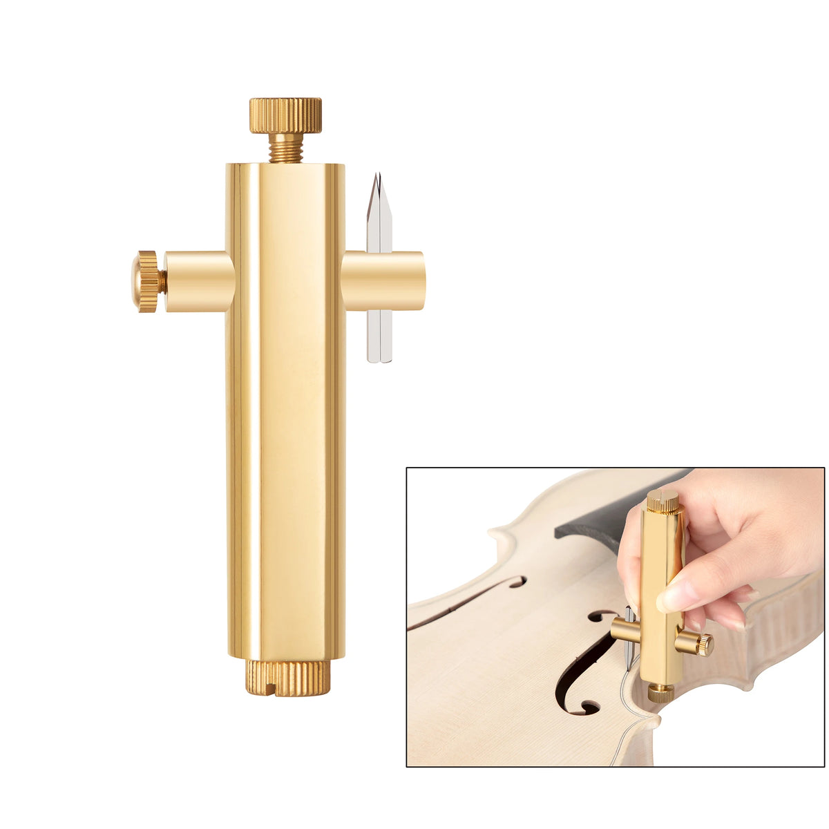 Purfling Groove and Cleanup Tools for Violin and Cello