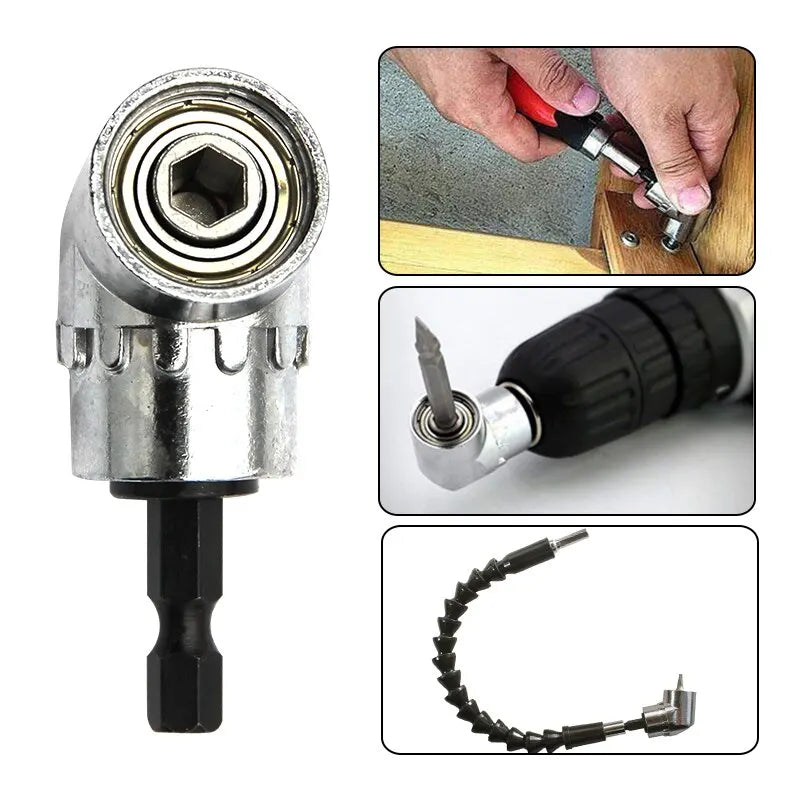 105 Degree Turning Screwdriver Joint Electric Drill Corner Attachment Extension Socket Screwdriver Head Tool