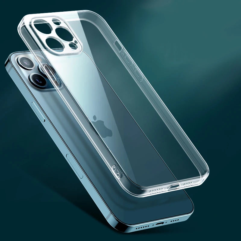 Ultra Thin Clear Phone Case For iPhone 11 12 13 14 15 16 17 Pro X XR XS Max Mini 7 8 Plus Silicone Soft Transparent Back Cover 