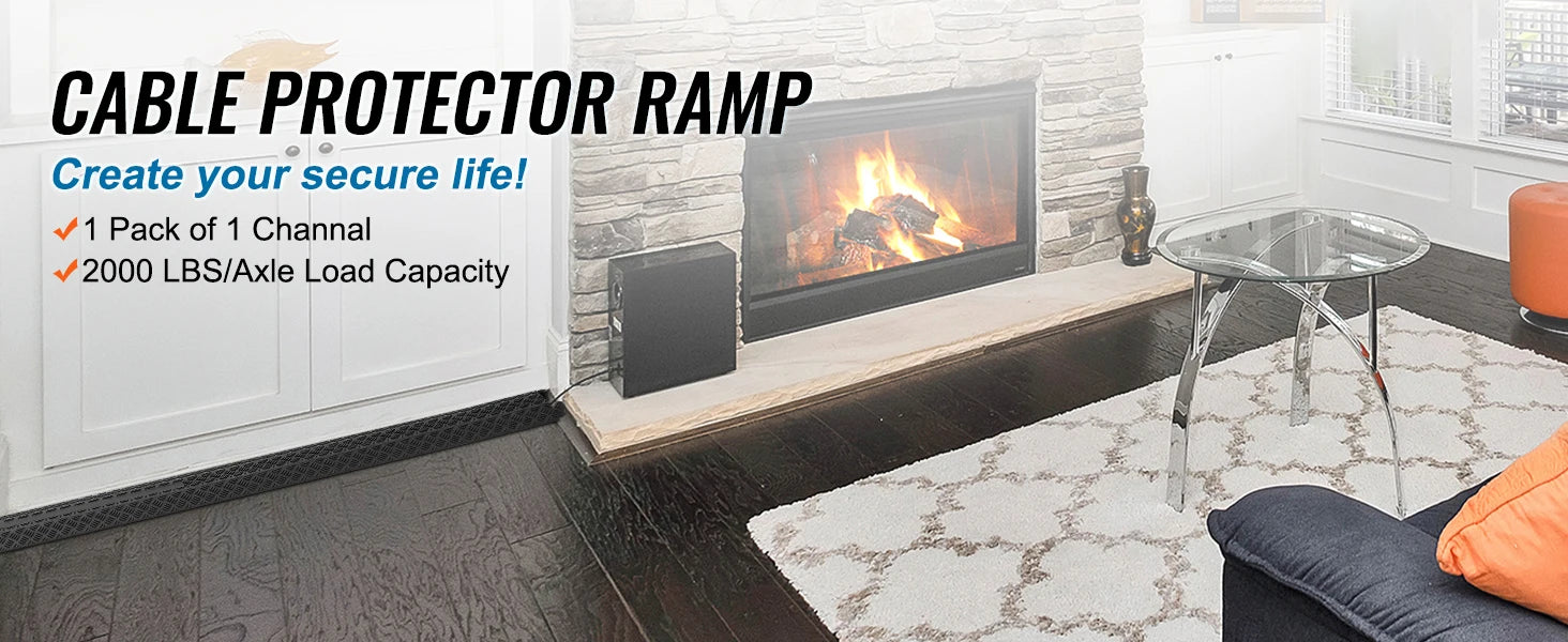 Heavy-Duty Drop-Over Cable Protector Ramp