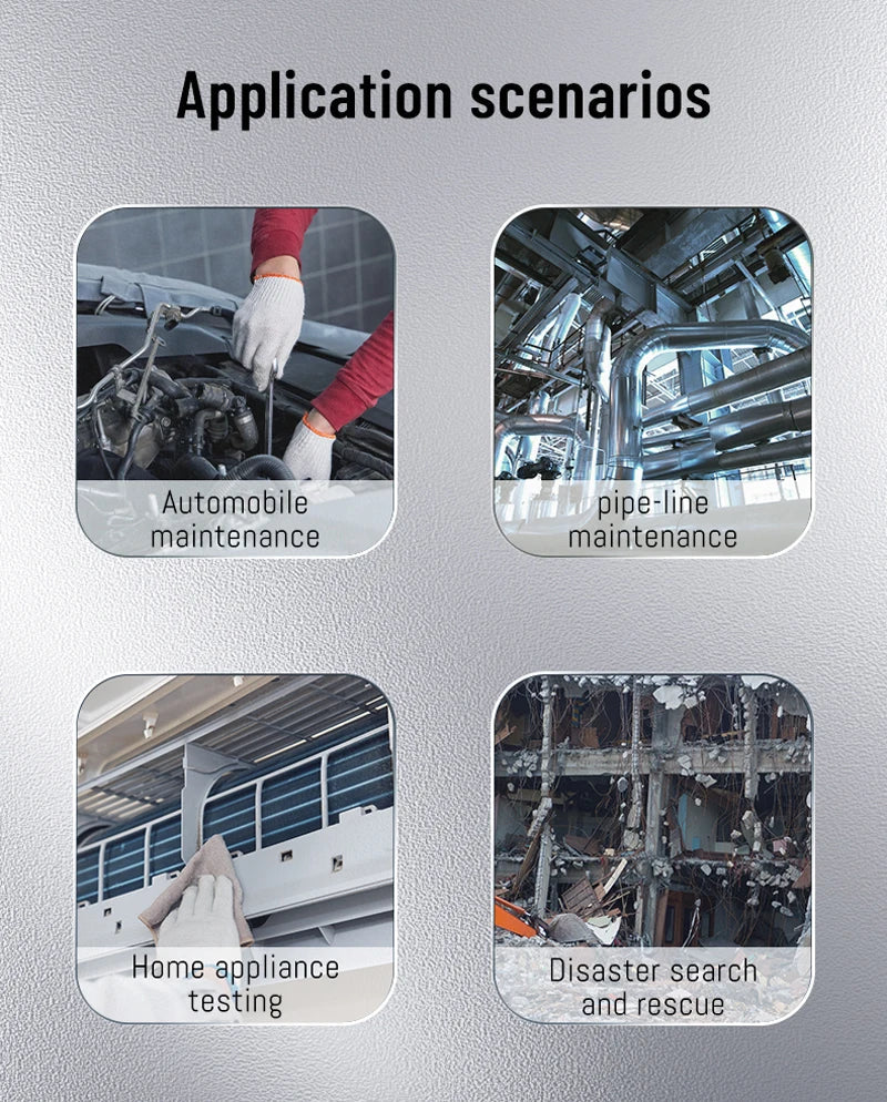 Industrial Endoscope 4.3'' IPS Screen Autofocus Camera HD1080P Single Dual Triple Lens USB Probe Car Inspection Borescope LEDs 