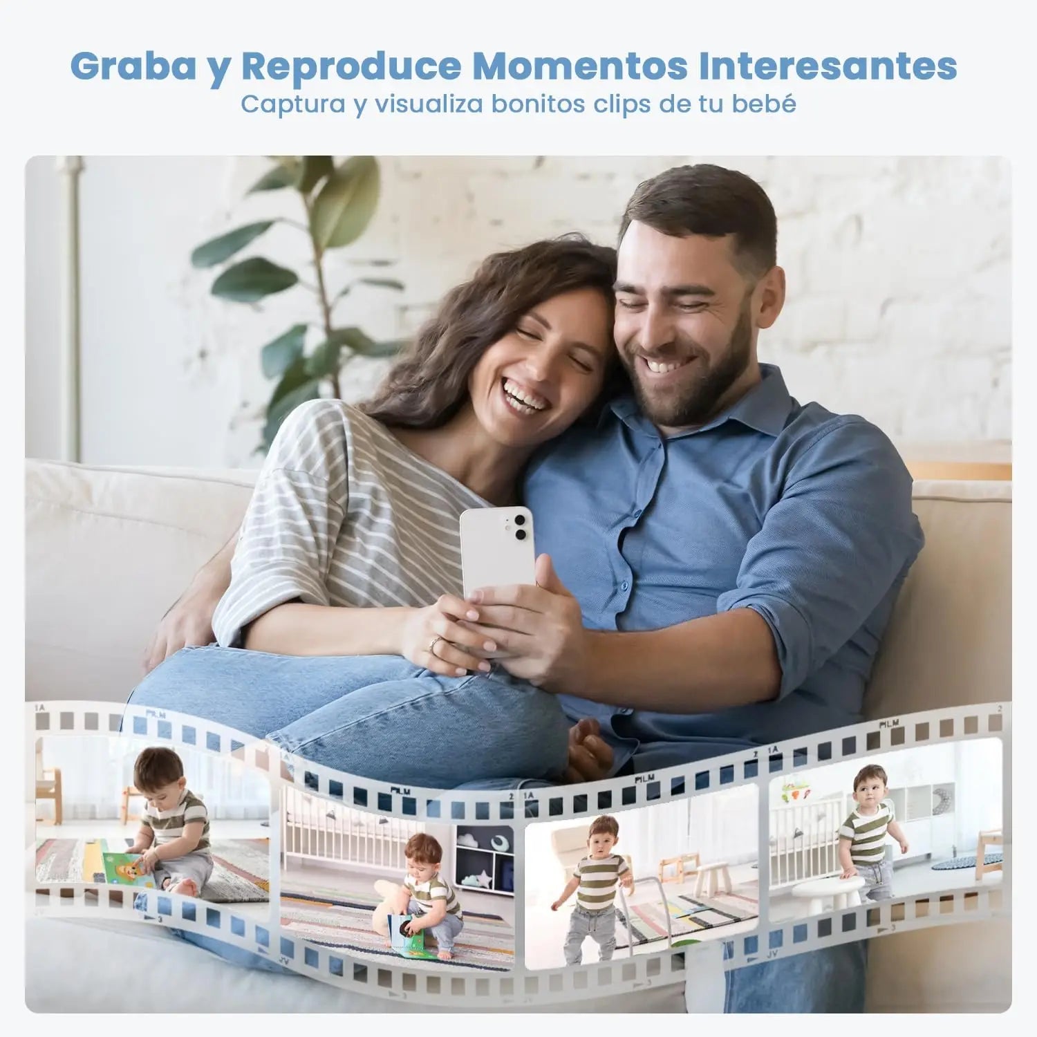 ieGeek 5" 2K Baby Monitor with 360° PTZ and Motion Alerts