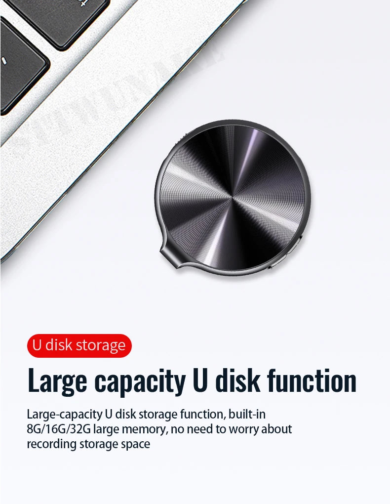 Mini Voice Activated Recorder Built-in Magnet  Small Digital Audio Recording Device Sound Dictaphone STTWUNAKE 