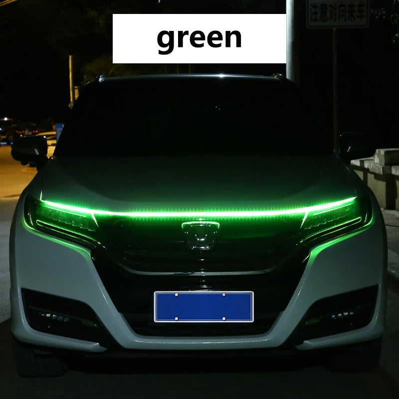 Bande lumineuse LED flexible 12V pour capot de voiture