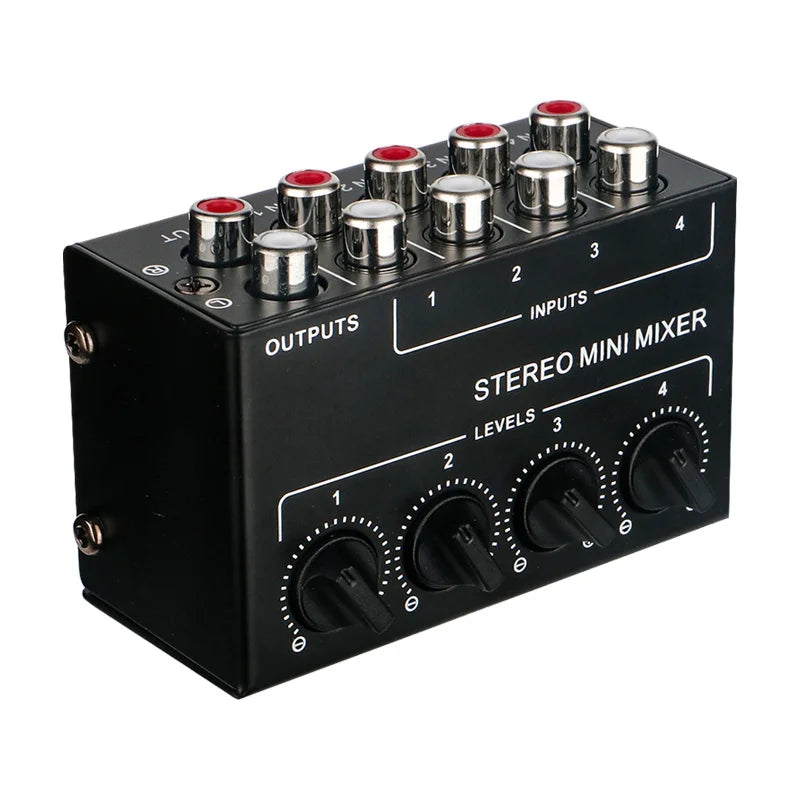 Passive Stereo Mixer - Four or Six Channels