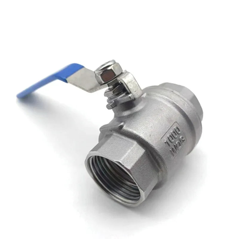 Βαλβίδα σφαιρική από ανοξείδωτο ατσάλι με πλήρη διάμετρο και λαβή από βινύλιο