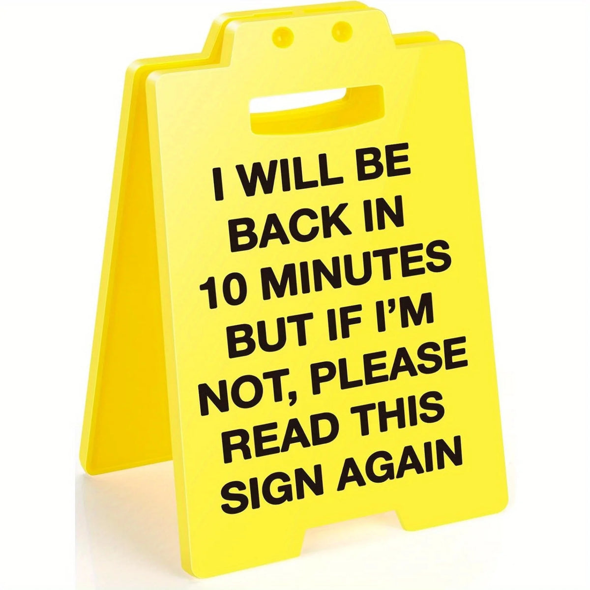Out-to-Lunch Desk Sign with Minute Reminder