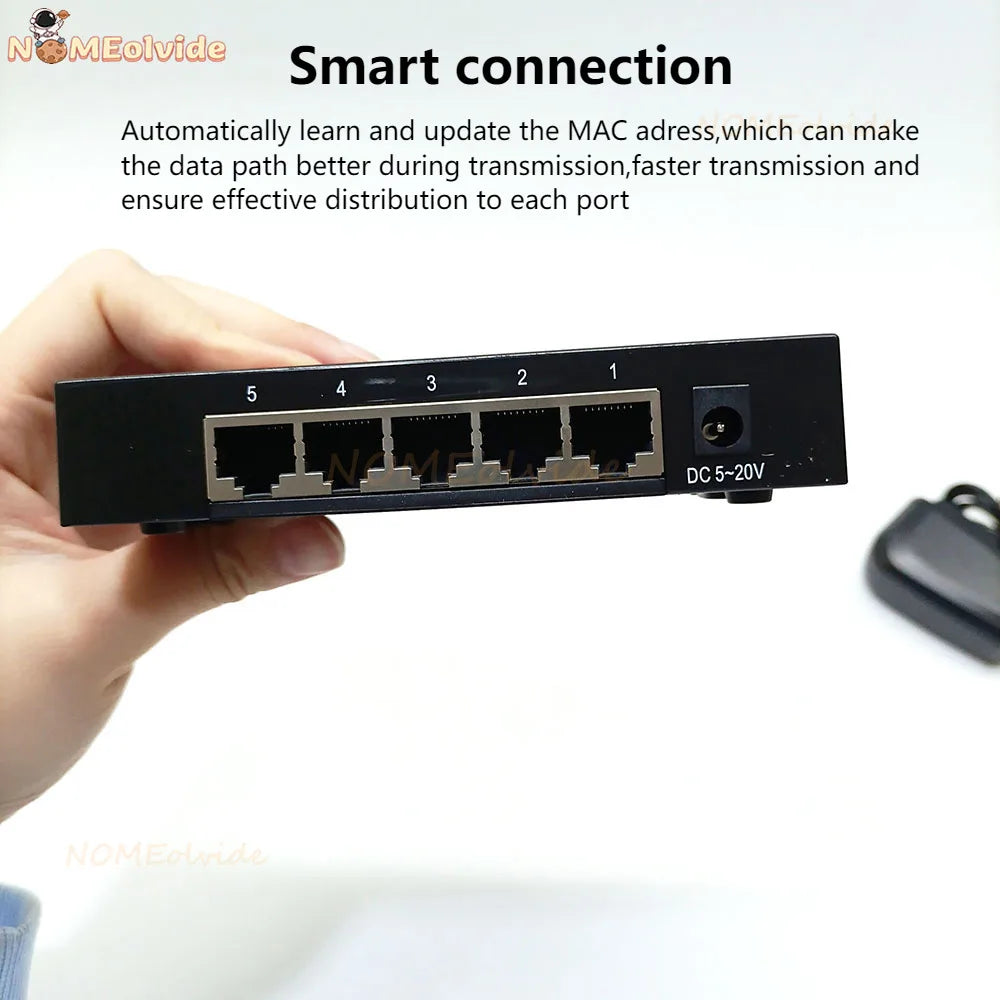 Gigabit RJ45 Ethernet Switch - Five or Eight Ports