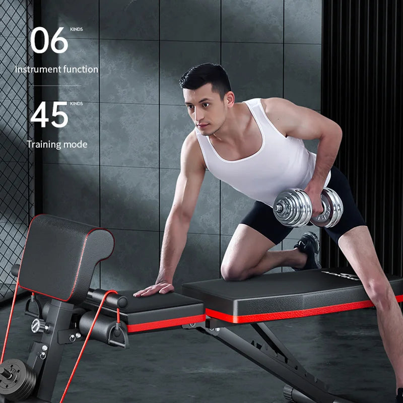 Adjustable Foldable Weight Bench for Full-Body Home Workouts
