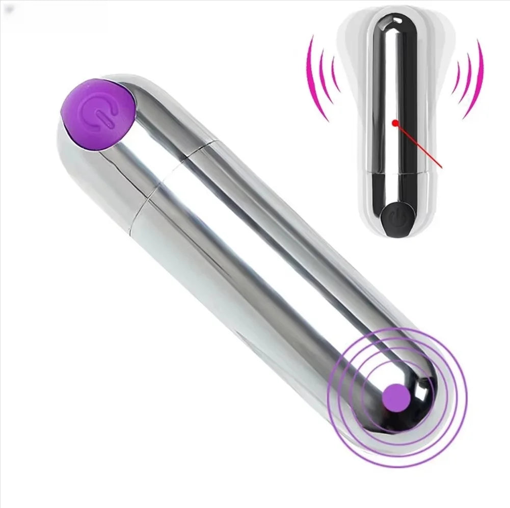 10-Speed USB Rechargeable Mini Bullet Vibrator Waterproof Design