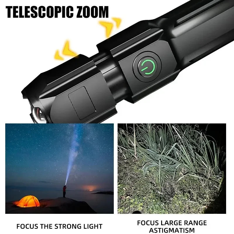 F15-T USB Rechargeable Zoom Flashlight