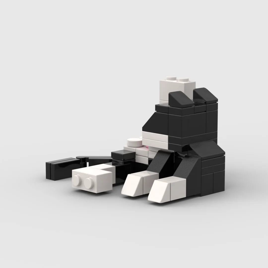 Animal Series 62Pcs MOC Bricks Cat Figires DIY Building Blocks Kids Education Toys For Children Birthday Gift 