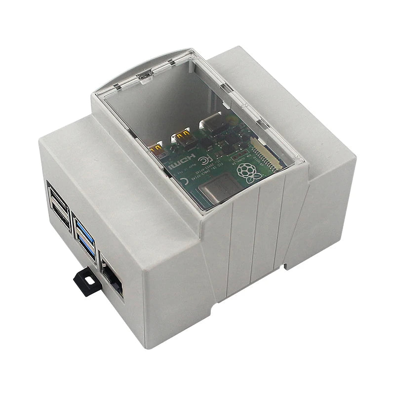 DIN-Rail ABS Cases for Raspberry Pi 3, 4 & 5