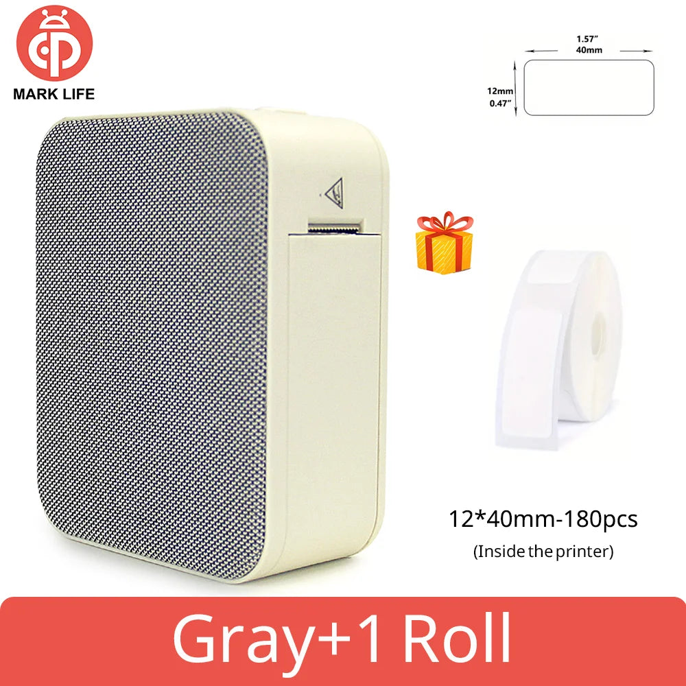 P15 Portable Thermal Label Printer, Package Options