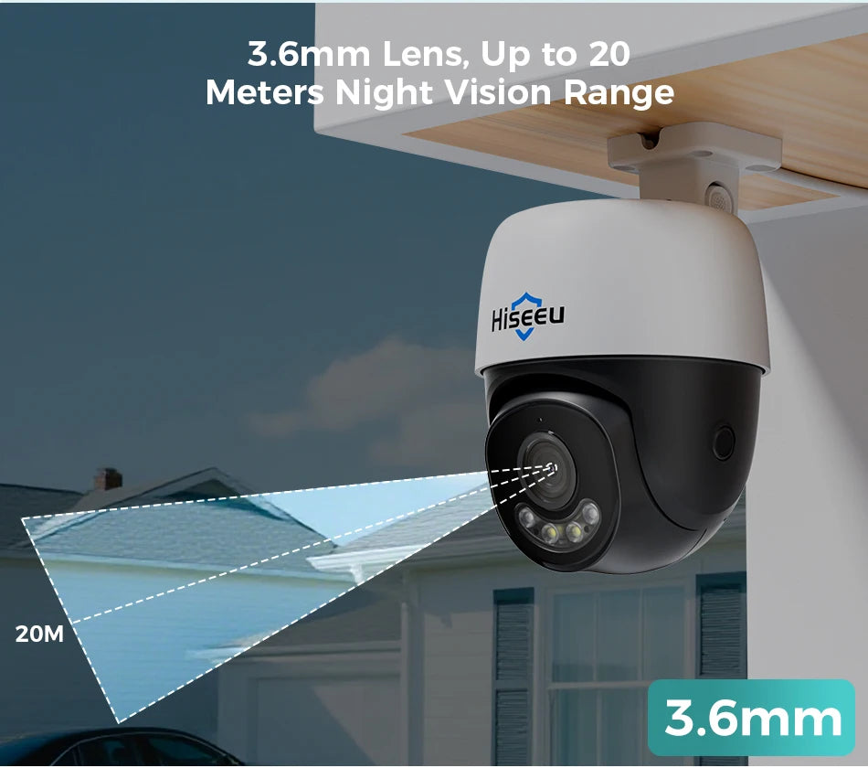 4K PTZ PoE IP Security Camera