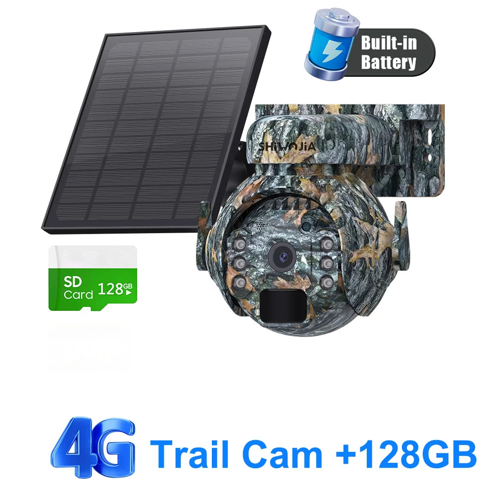 Solar Battery PTZ Camera - Wi-Fi or 4G Options