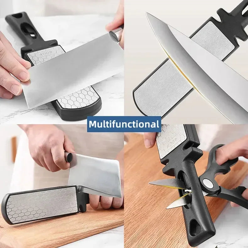 5 in1 Knife Sharpener Diamond Bars 400/1000 Multi-Tool Kitchen Knives Tungsten Steel Ceramic Grinding Double-Sided Whetstone 숫돌 