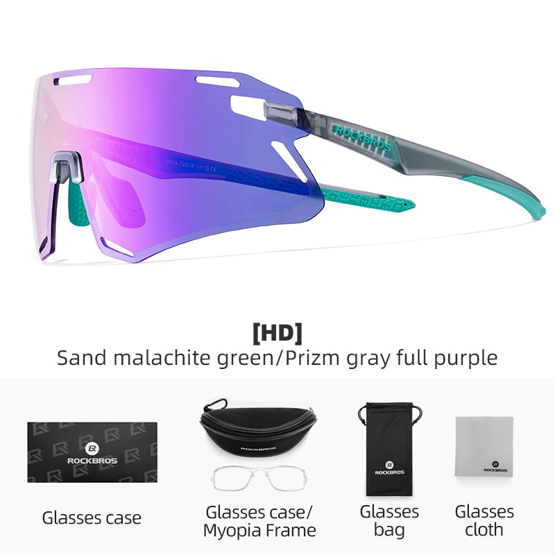 Photochromic Cycling Glasses with TR90 Frame