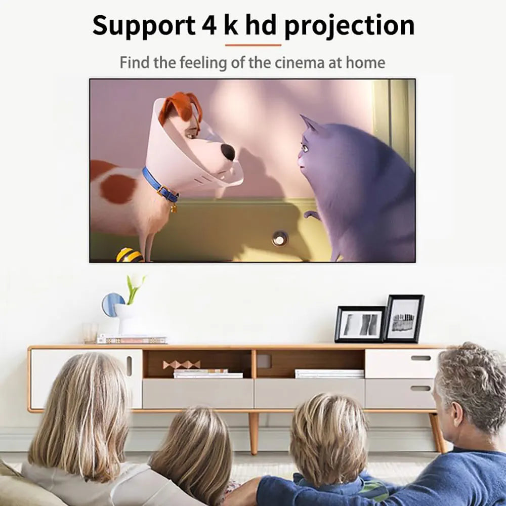 LEJIADA New 16:9 Anti-Light Easy Installation Free Projector Screen Metal Grey Portable ±30° Wide Viewing Angle Home 60-133 Inch
