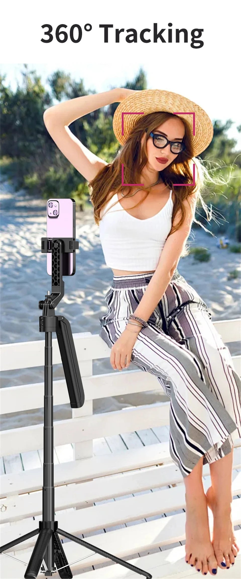 C12 Tripod Gimbal Stabilizer for Smartphone Cameras