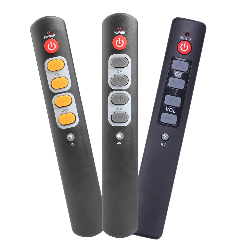Six-Button Learning IR Remote for Compatible TV and AV Devices