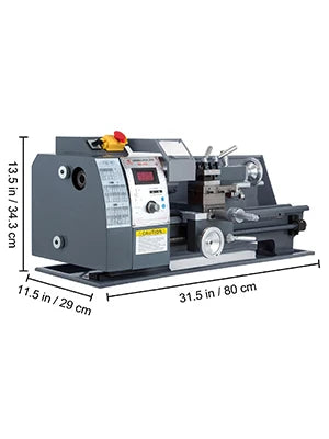 Mini metalinė tekinimo staklė su kintamu greičiu 550W–1100W, įvairių dydžių
