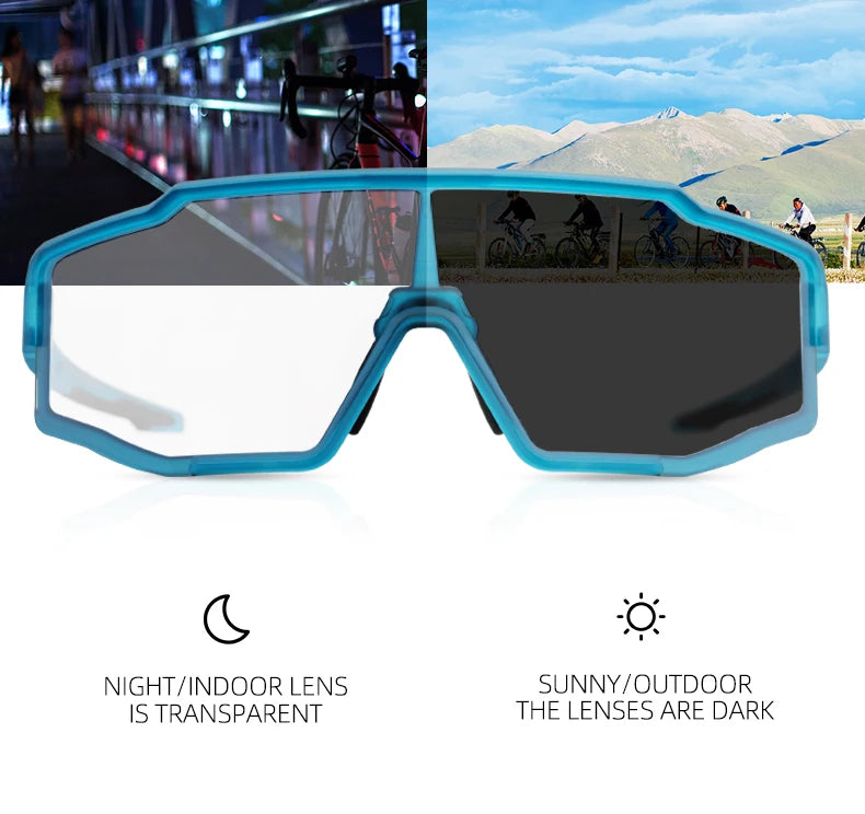 Photochromic & Polarized Cycling Glasses for Road and MTB Riding