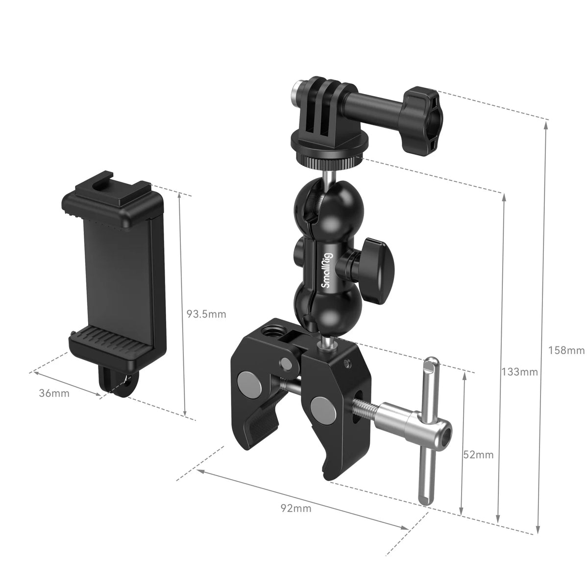 Suportes para monitores de câmara e acessórios para rig - Opções