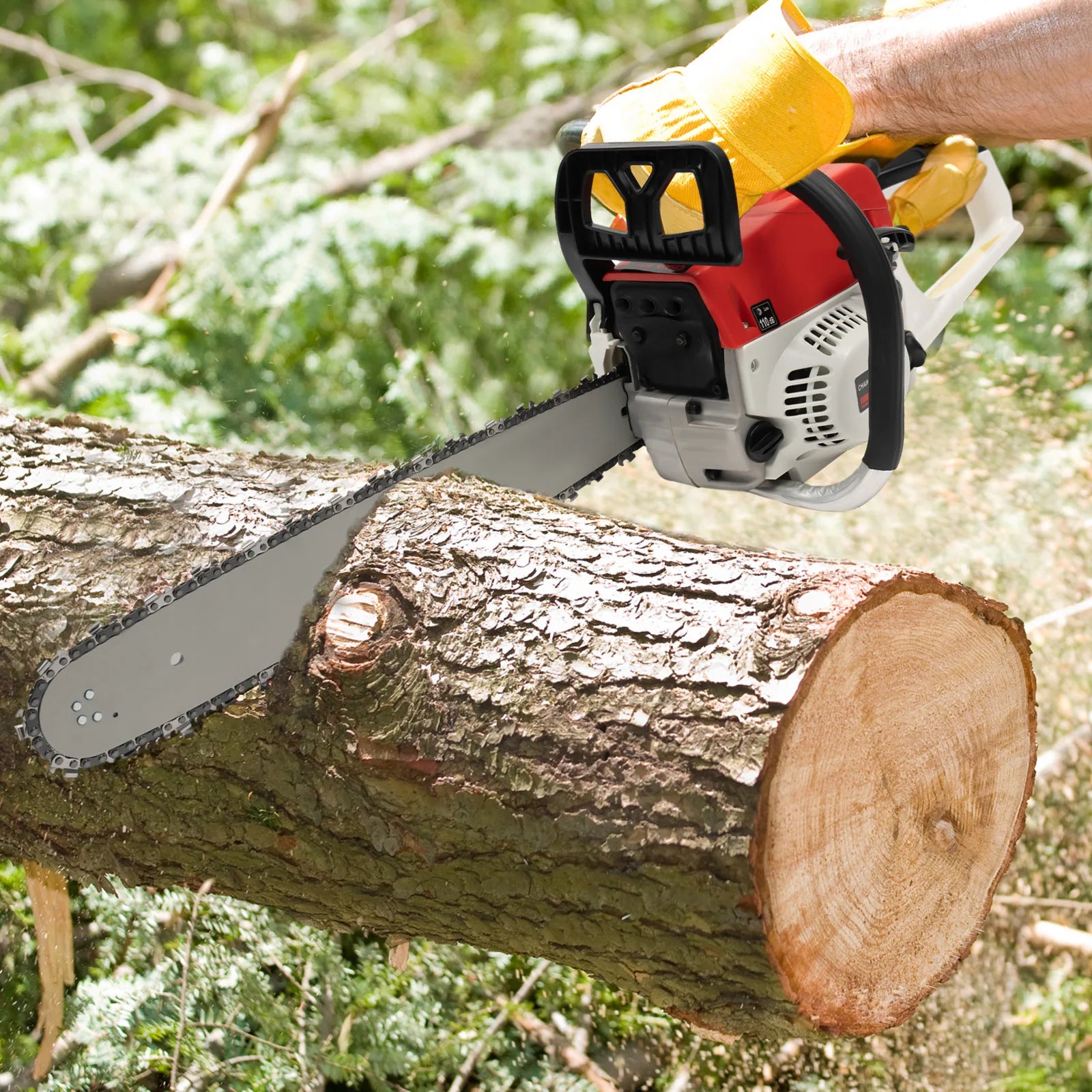 52cc Gas-Powered 20 inch Chainsaw – Non‑Slip, Shock‑Absorbing Design