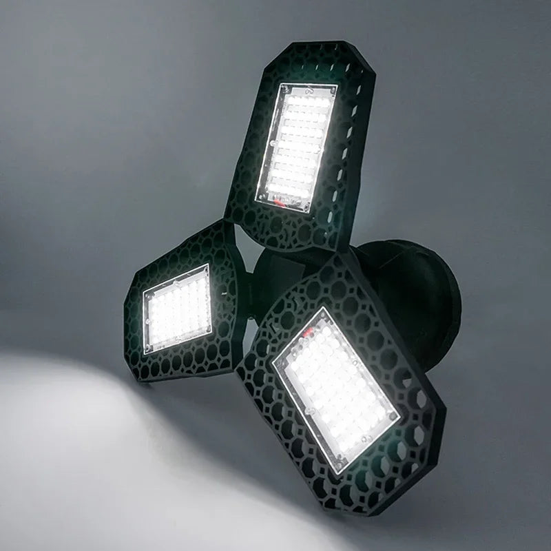 E27 LED Garage Light with 3 Adjustable Panels