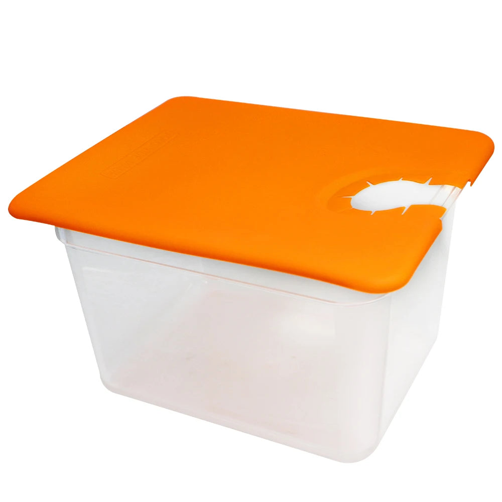 11 L Sous Vide Container with Orange Silicone Lid