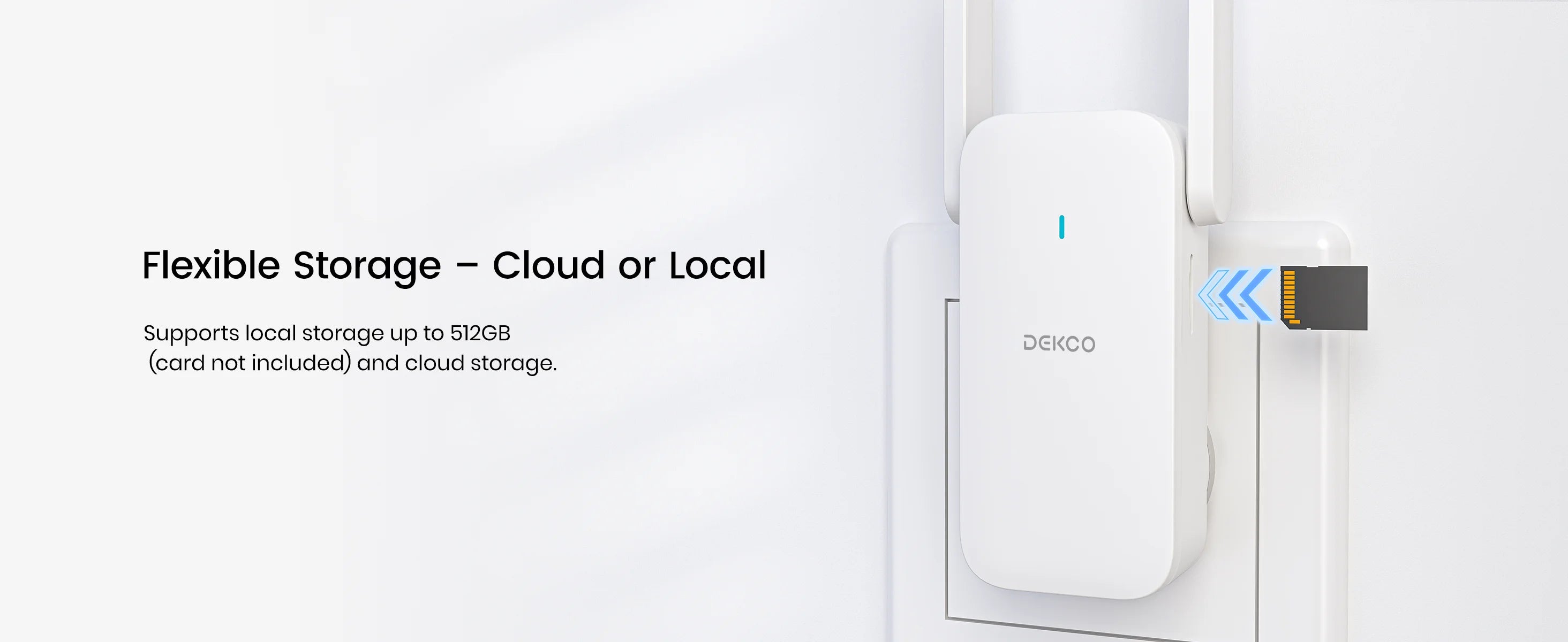DEKCO 3MP WiFi Video Doorbell with 2-Way Audio and AI Detection