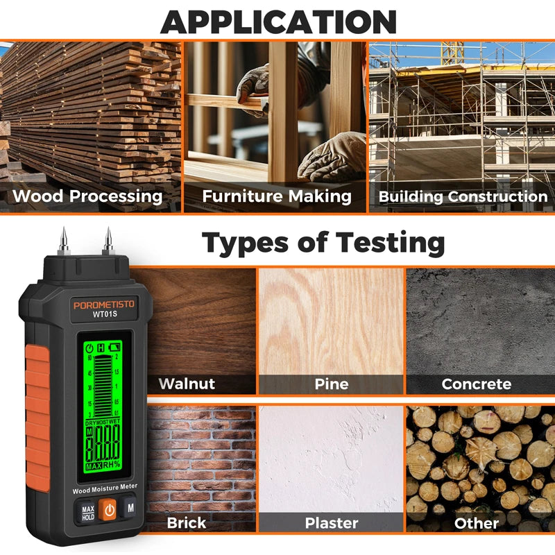 WT01S Pin-Type Moisture Meter